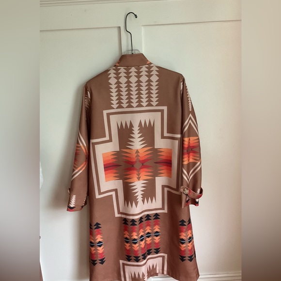Aztec Bohemian Button Coat - Picture 3 of 5